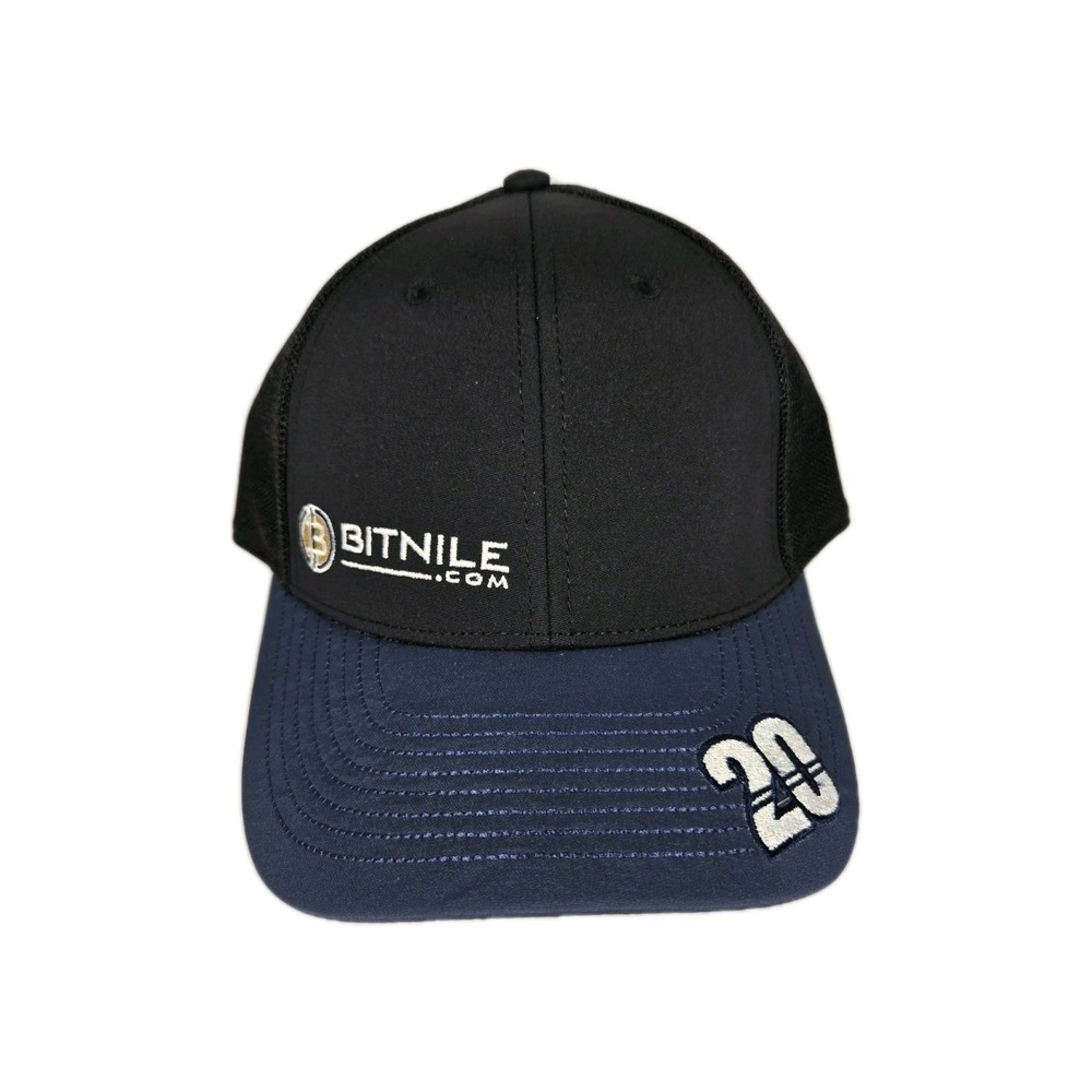 Ed Carpenter Bitnile Racing #20 Hat Cap Black Blue Mesh‎ IndyCar Snapback New